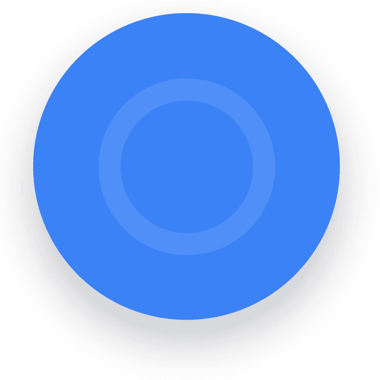 Circle Left Blue